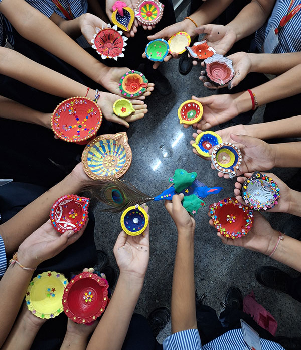 Student creations at Govinda Foundation