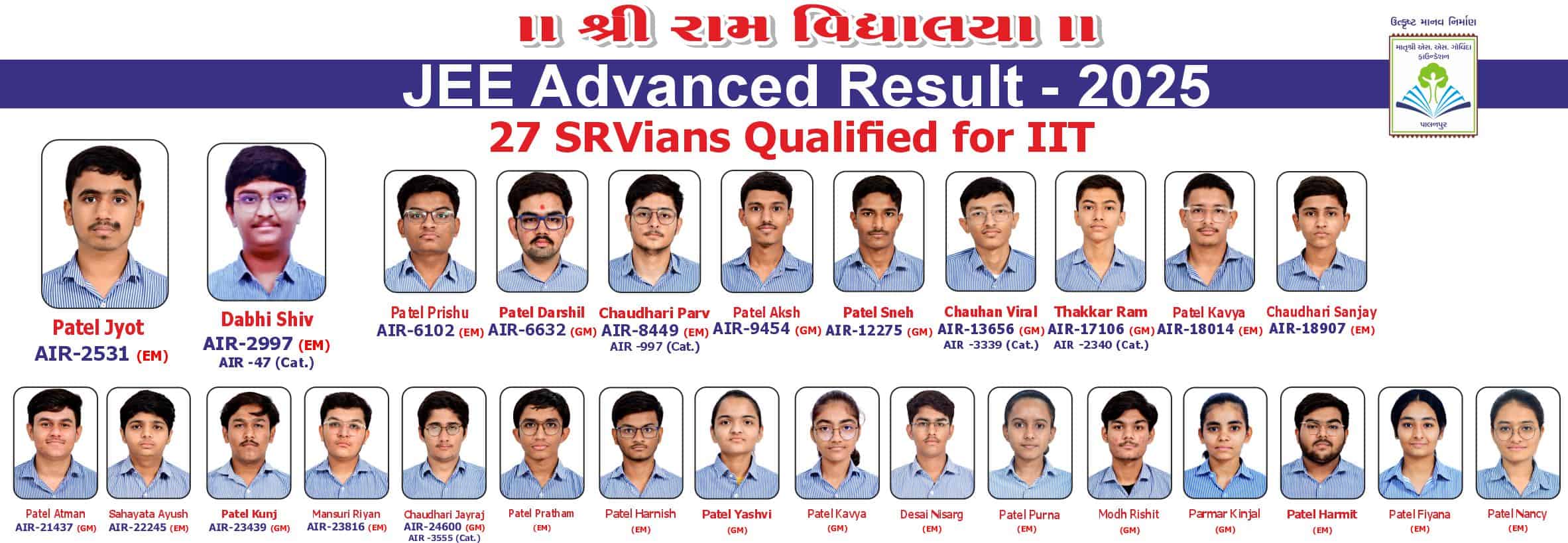 Shree Ram Vidhyalaya — Govinda Foundation Palanpur